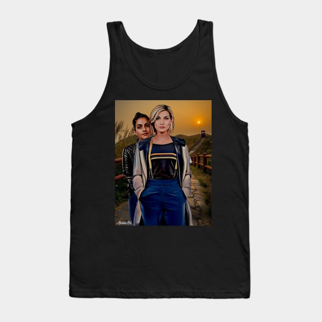 Sunrise / 13th doctor thasmin Tank Top by AlisiaArt